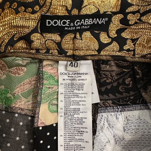 Dolce & Gabbana Patchwork Shorts, IT 40 - Picture 3 of 5